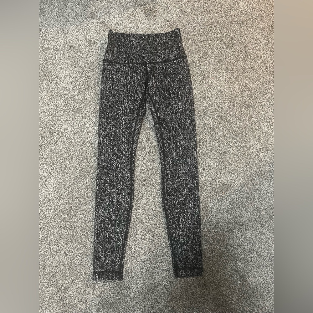 Black and Gray High-Waisted Leggings